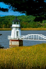 Doubling Point Lighthouse Tower on the Kennebec River